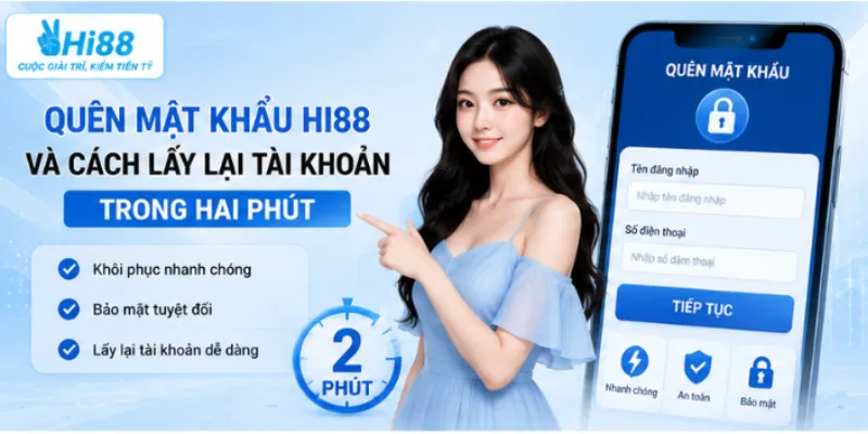 Quên mật khẩu Hi88 và cách lấy lại tài khoản trong hai phút