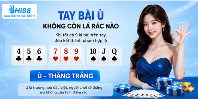 Tay bài ù không còn lá rác nào
