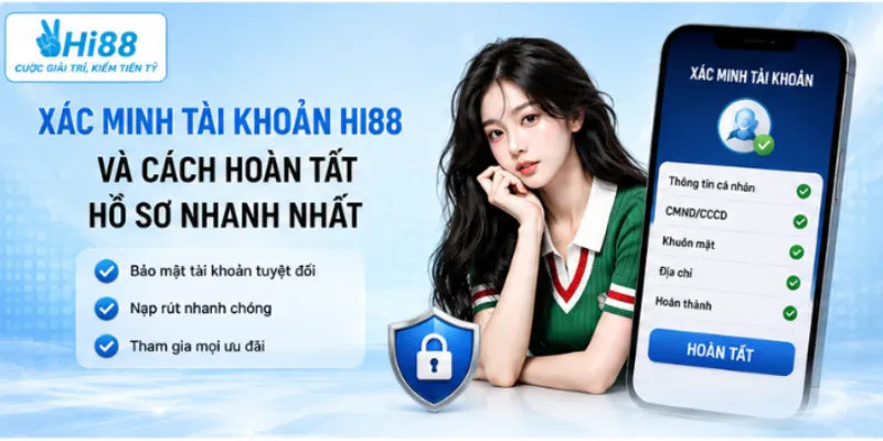 Xác minh tài khoản Hi88 và cách hoàn tất hồ sơ nhanh nhất